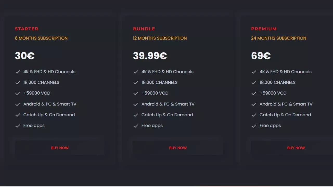 Golden IPTV Subscription provides